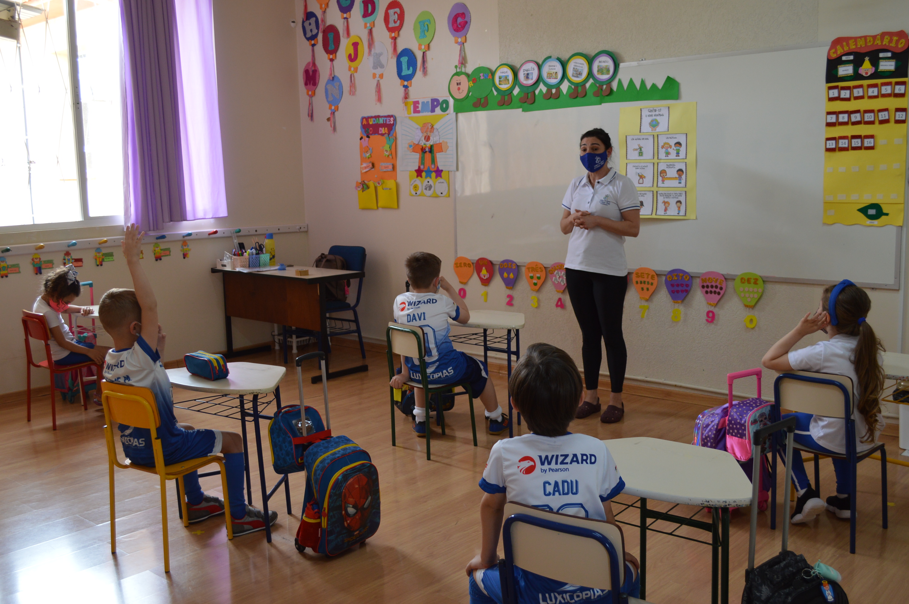 Colégio Franciscano Cristo Rei retorna às aulas presenciais da Educação Infantil﻿